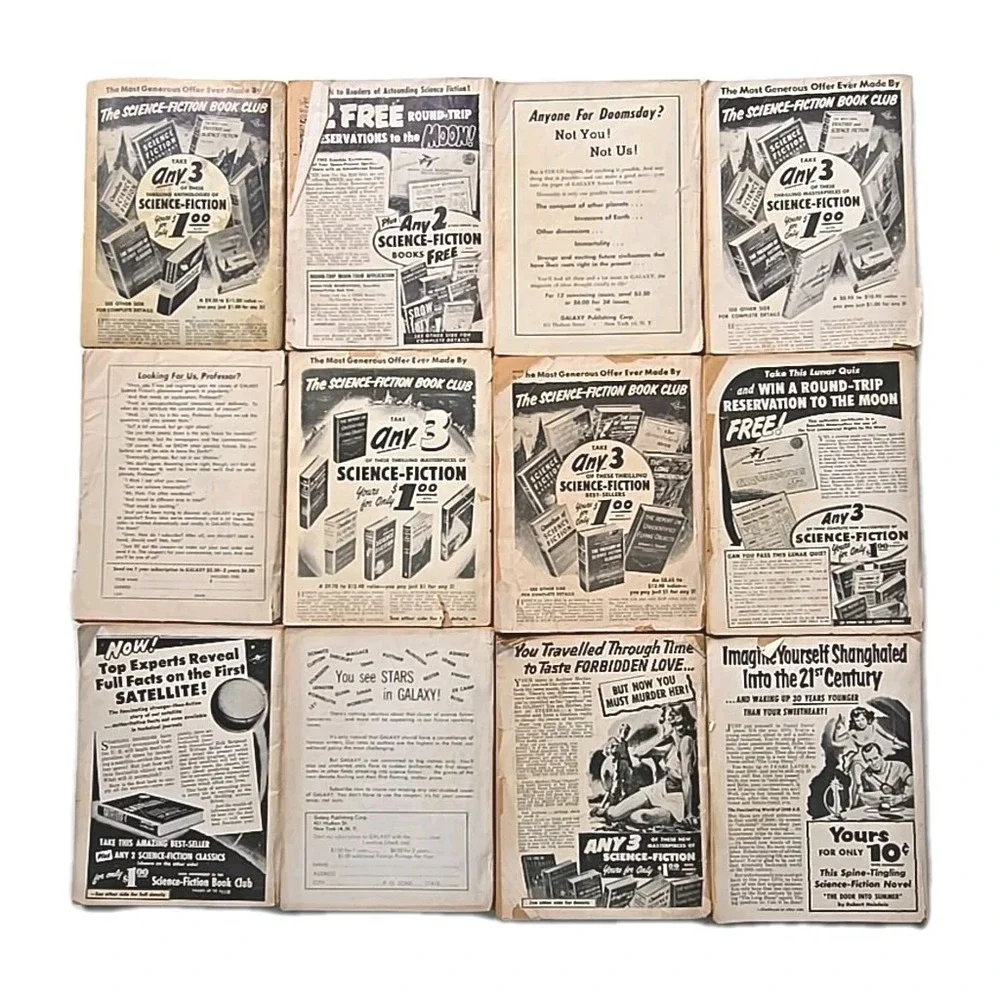Galaxy Science Fiction 1955-69 Magazines Lot of 20 TSD9
